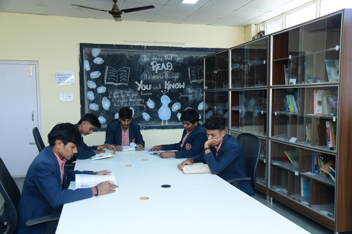 SSV students reading in the school library