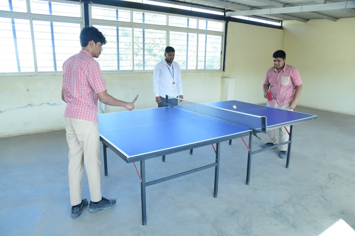 Table tennis area for students